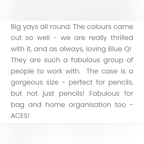 Blue Q pencil Case - Picture 3 of 9